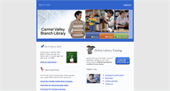 Desktop Screenshot of carmelvalleylibrary.org