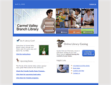 Tablet Screenshot of carmelvalleylibrary.org